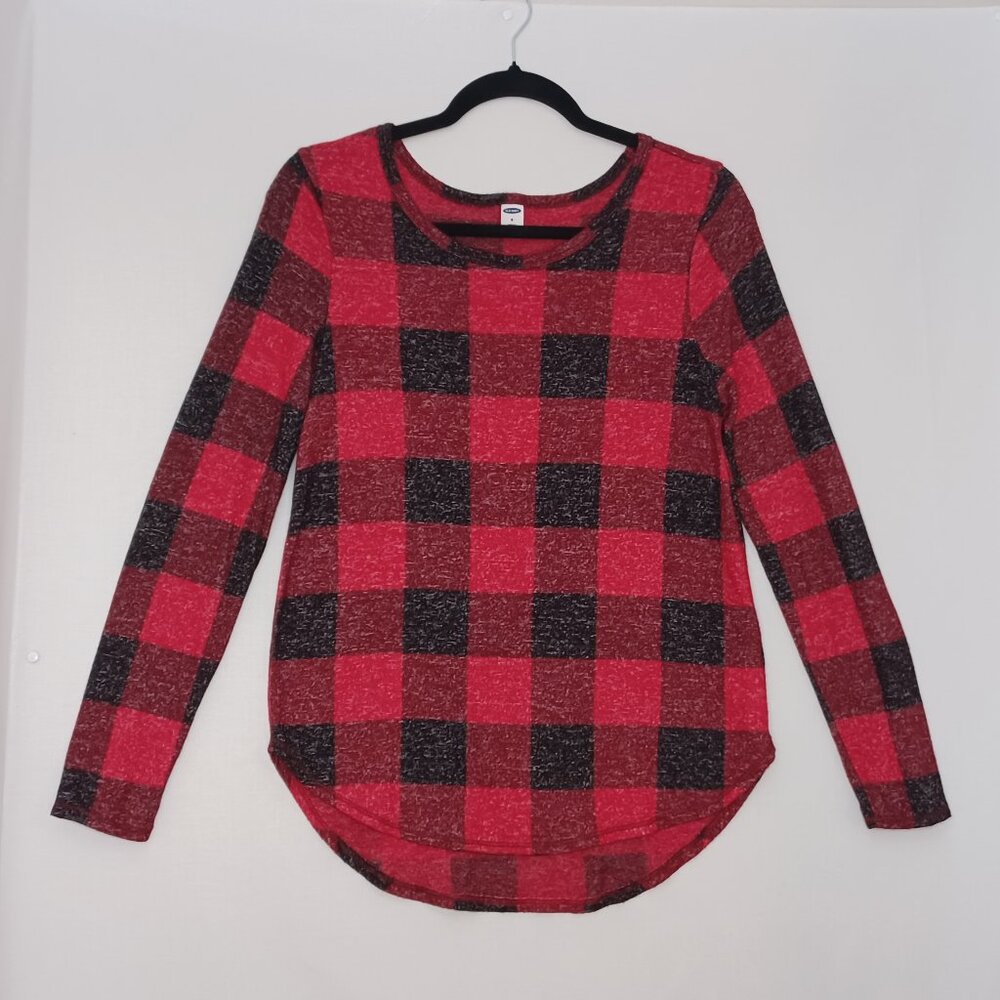 Women's Old Navy Lightweight Buffalo/Checkered/Plaid Long Sleeve Top Size Small